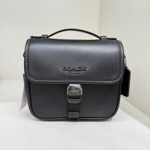 COACH Racer Crossbody Bag CBG12 smooth leather/Gunmetal/Black